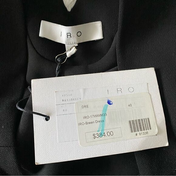 NWT IRO Breen Shift Style Cocktail Little Black Dress Size 8 - Picture 4 of 8